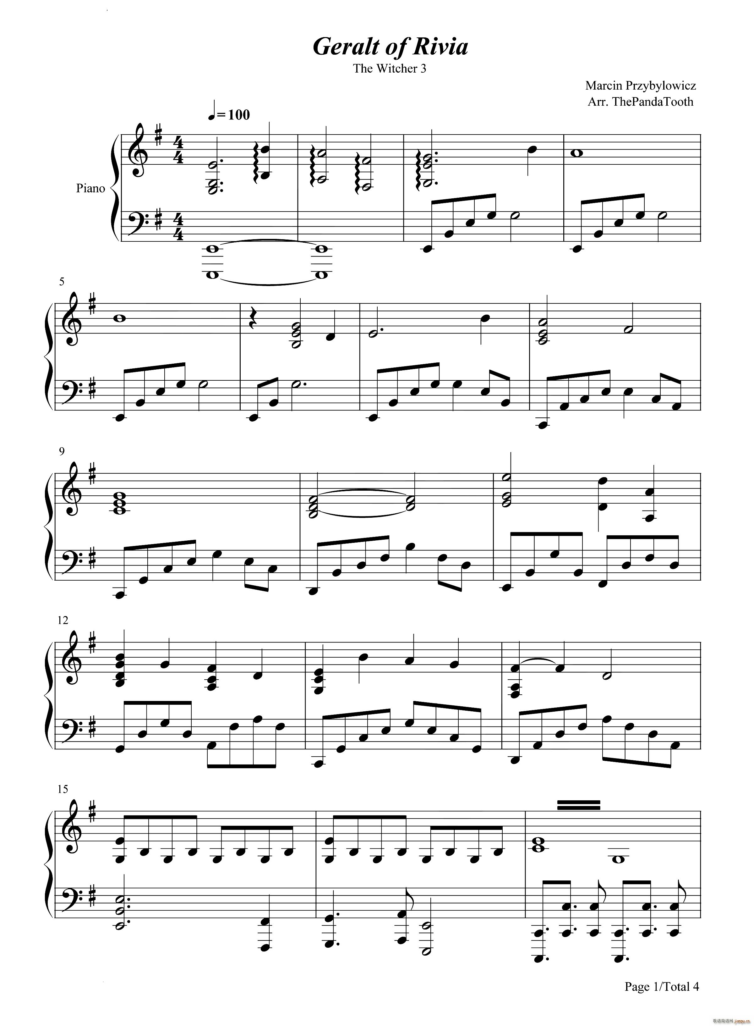 Geralt of Rivia-巫师3 狂猎