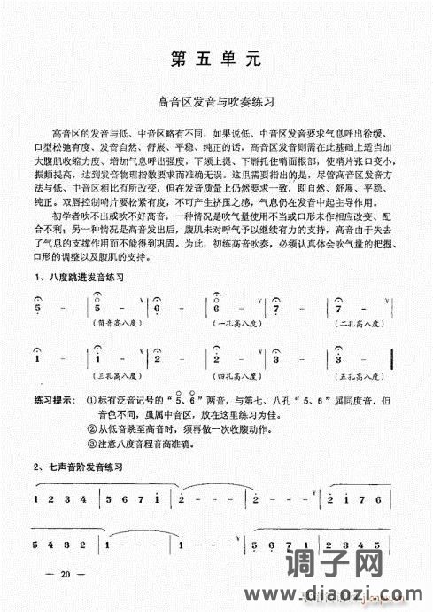简捷实用唢呐教程  （上册）目录1-20