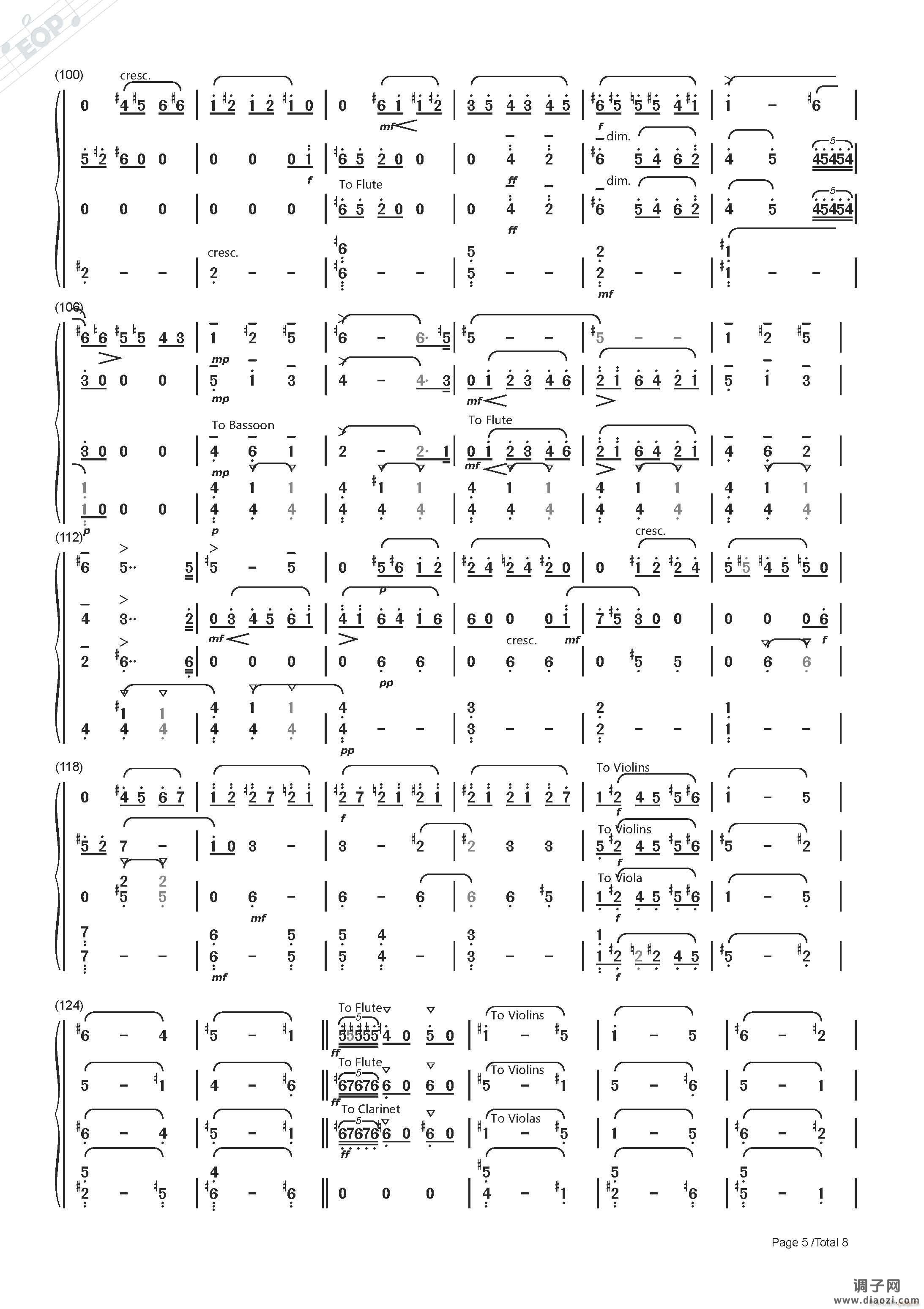 柴可夫斯基 胡桃夹子花之圆舞曲（节选 混合四重奏）