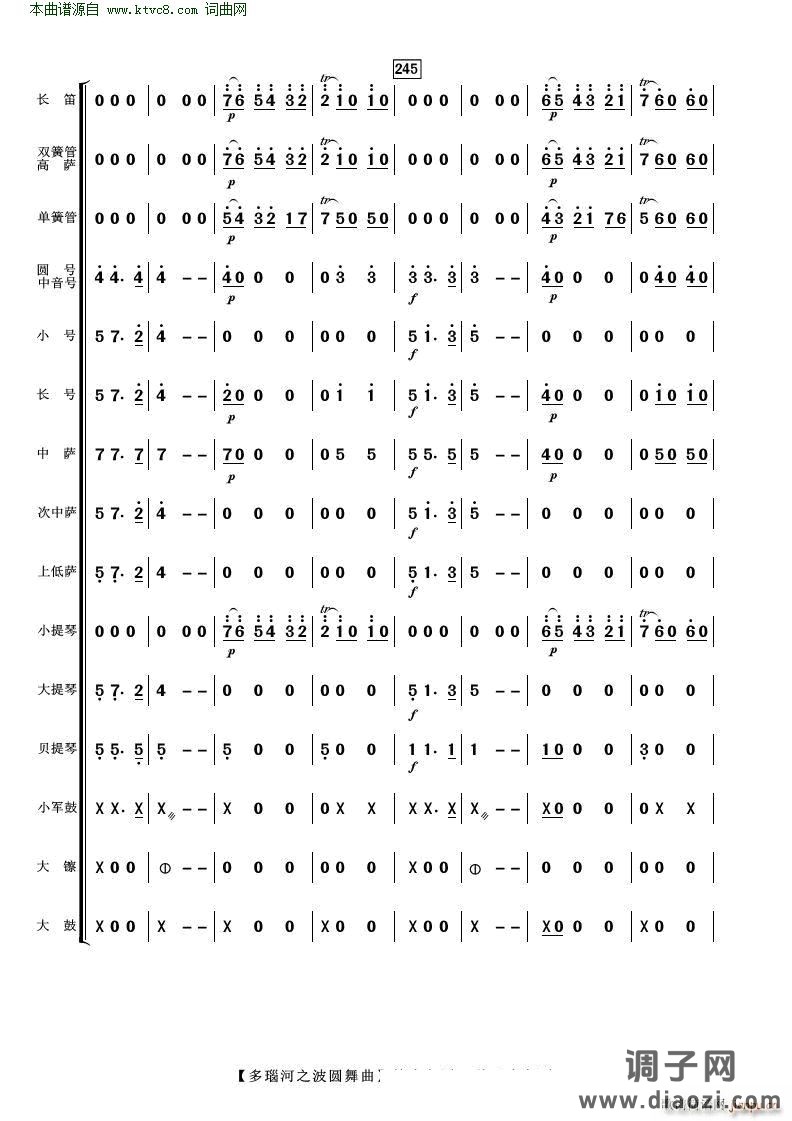 多瑙河之波圆舞曲( 管弦乐 )