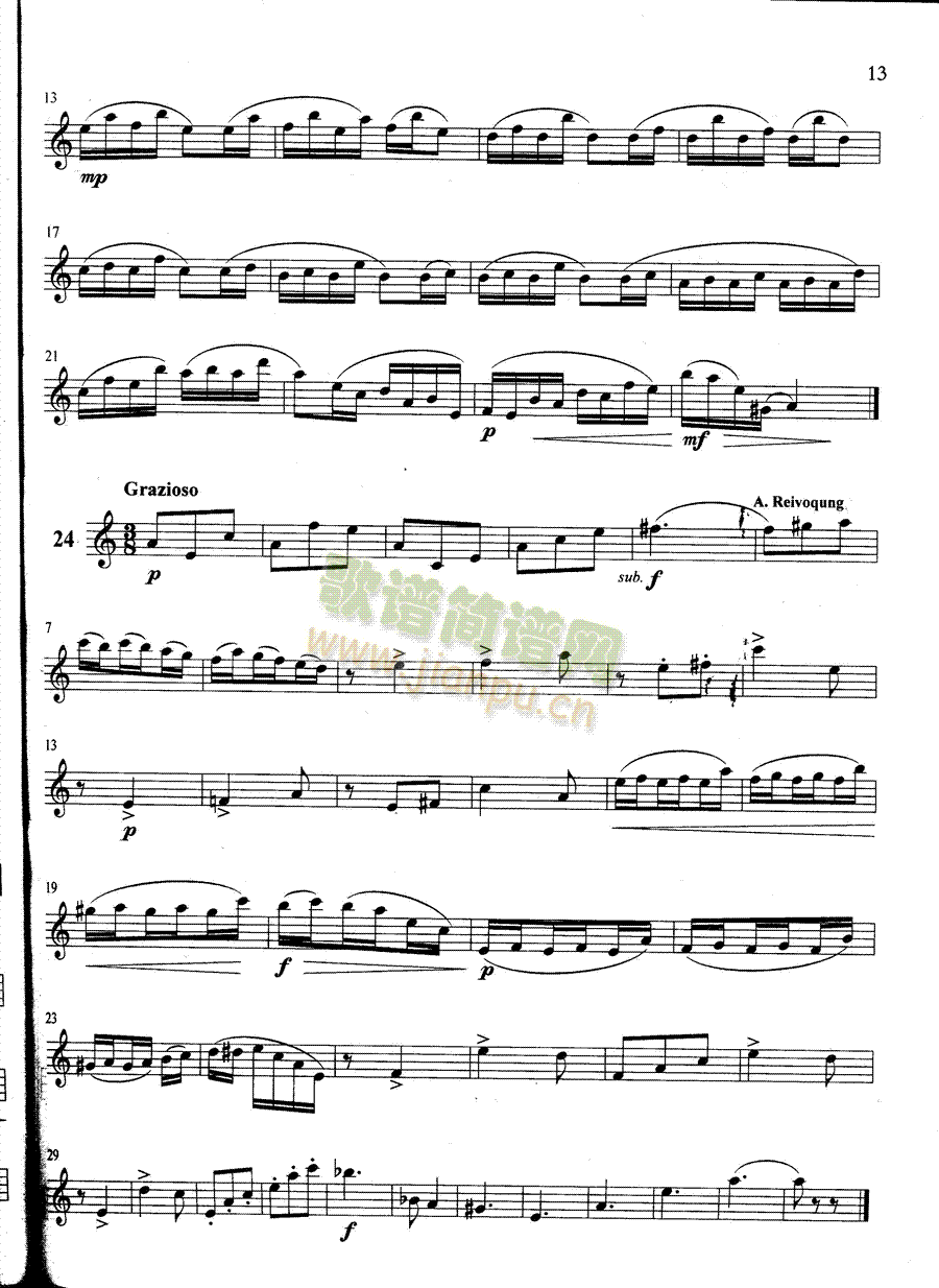 萨克斯管练习曲第100—013页