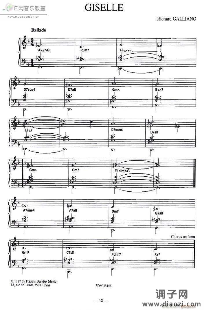 GISELLE-理查德 加里亚诺曲