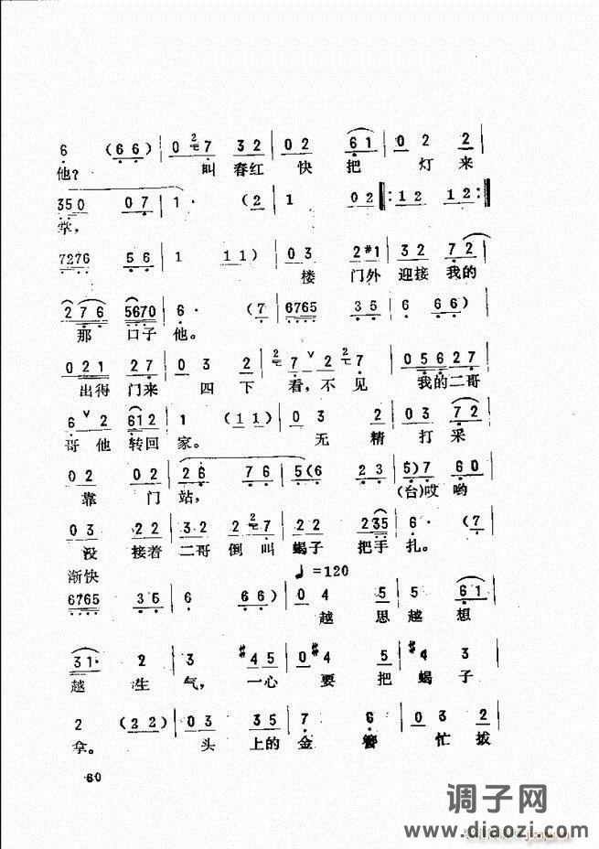 唱腔选 目录前言1-60