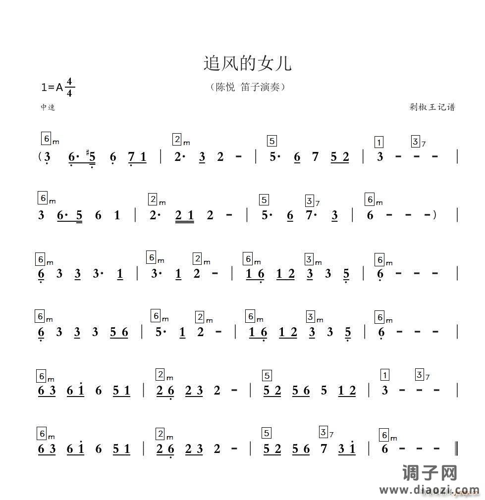 追风的女儿（笛子独奏）