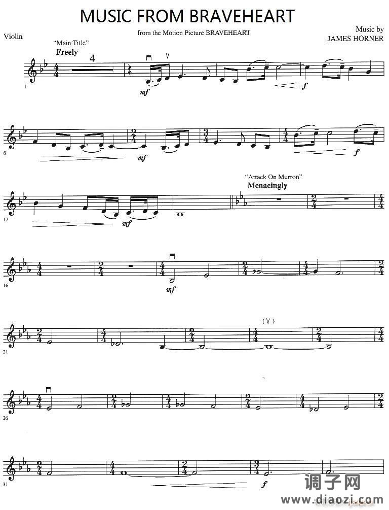 MUSIC FROM BRAVEHEART