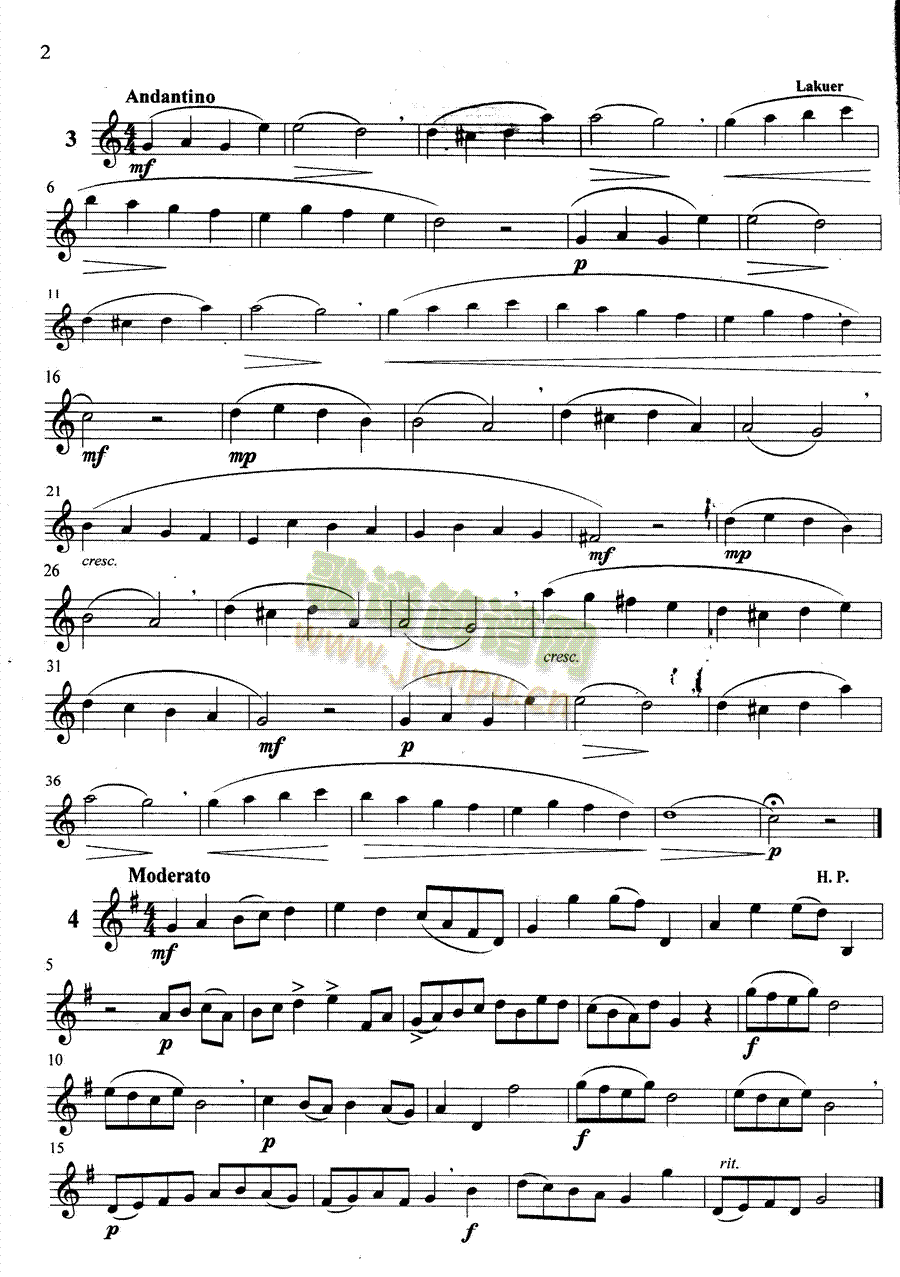 萨克斯管练习曲第100—002页