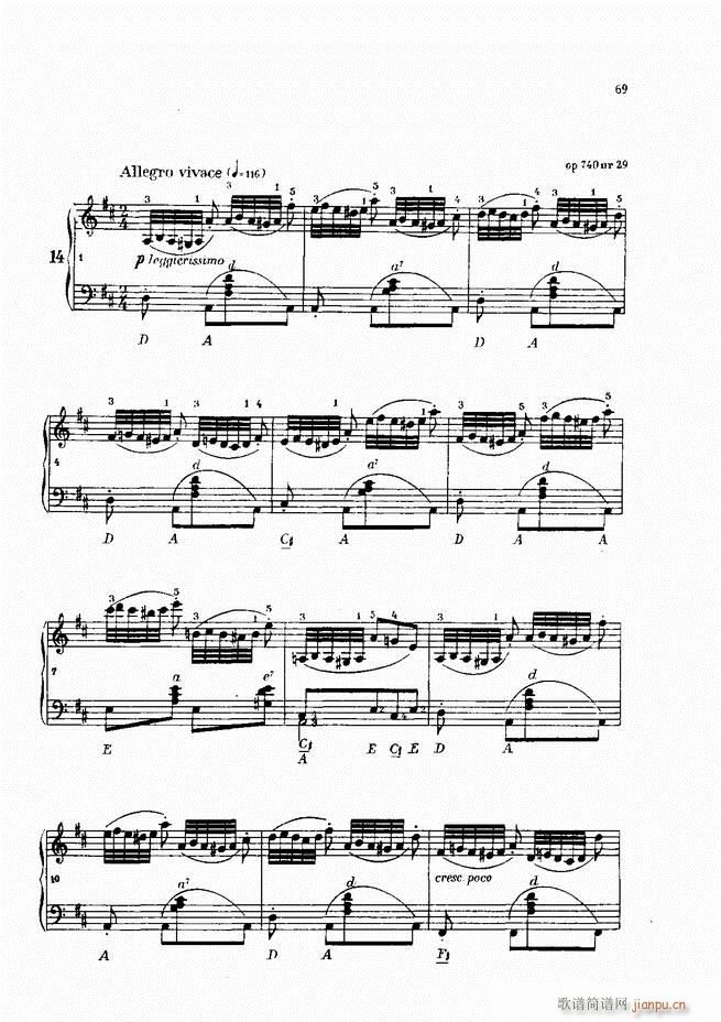 车尔尼手风琴练习曲集 Ⅳ