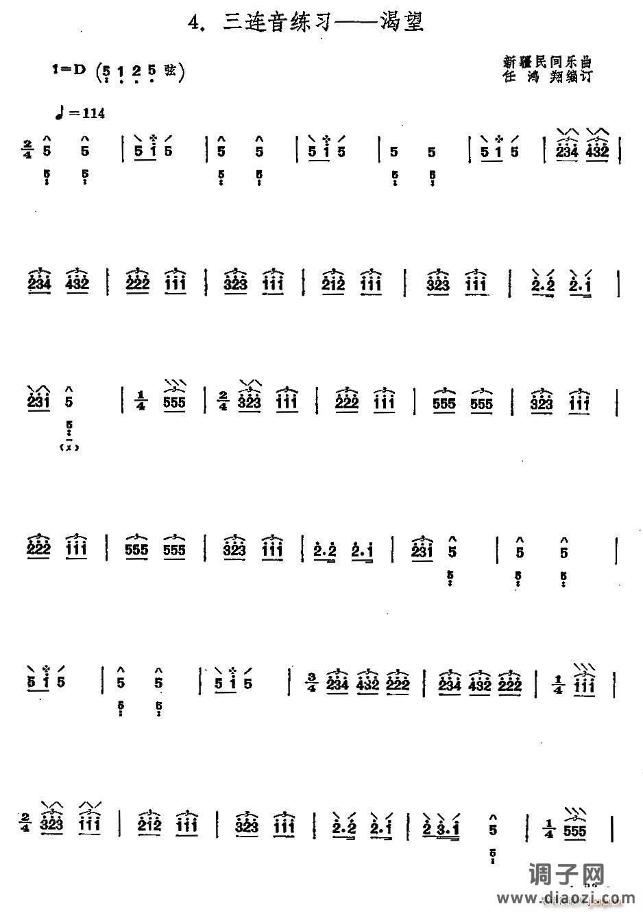 渴望（新疆民间乐曲） 扬琴