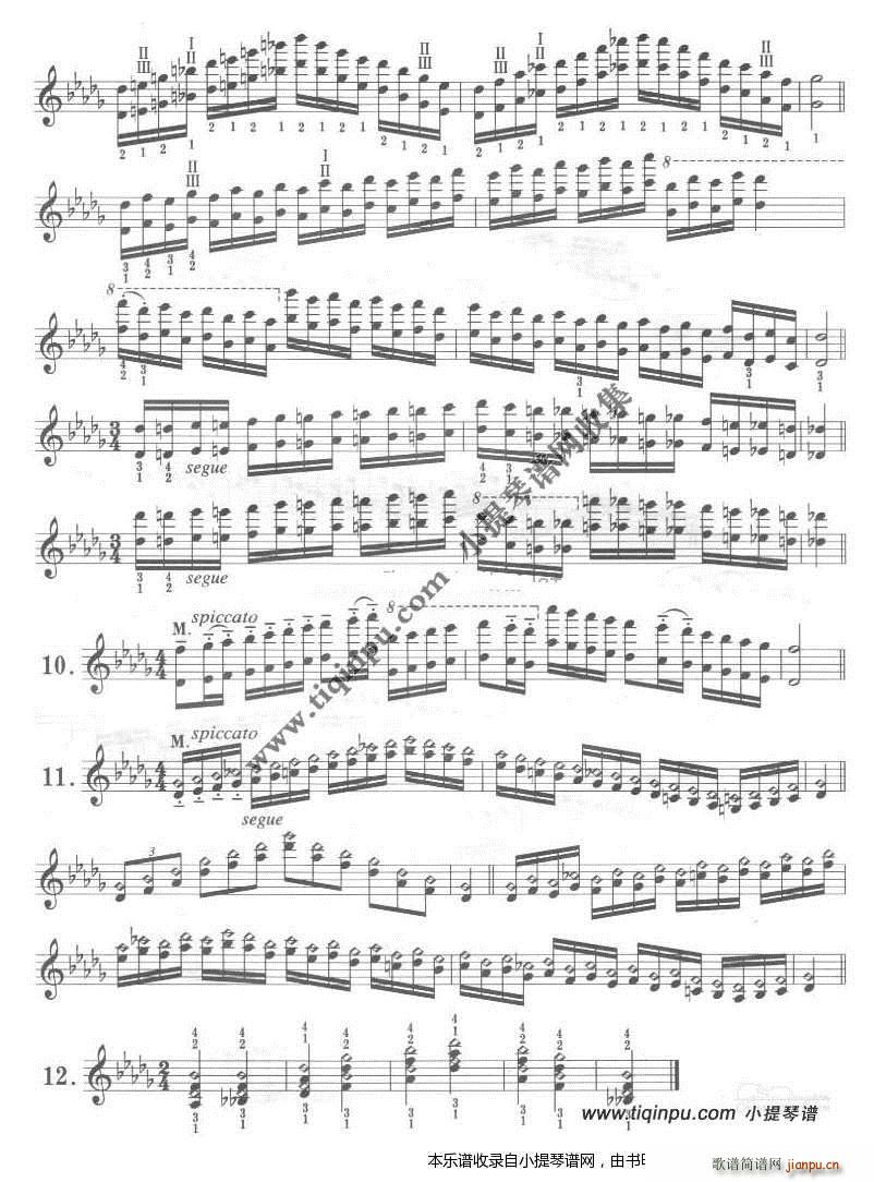 卡尔弗莱什《小提琴音阶体系》降D大调