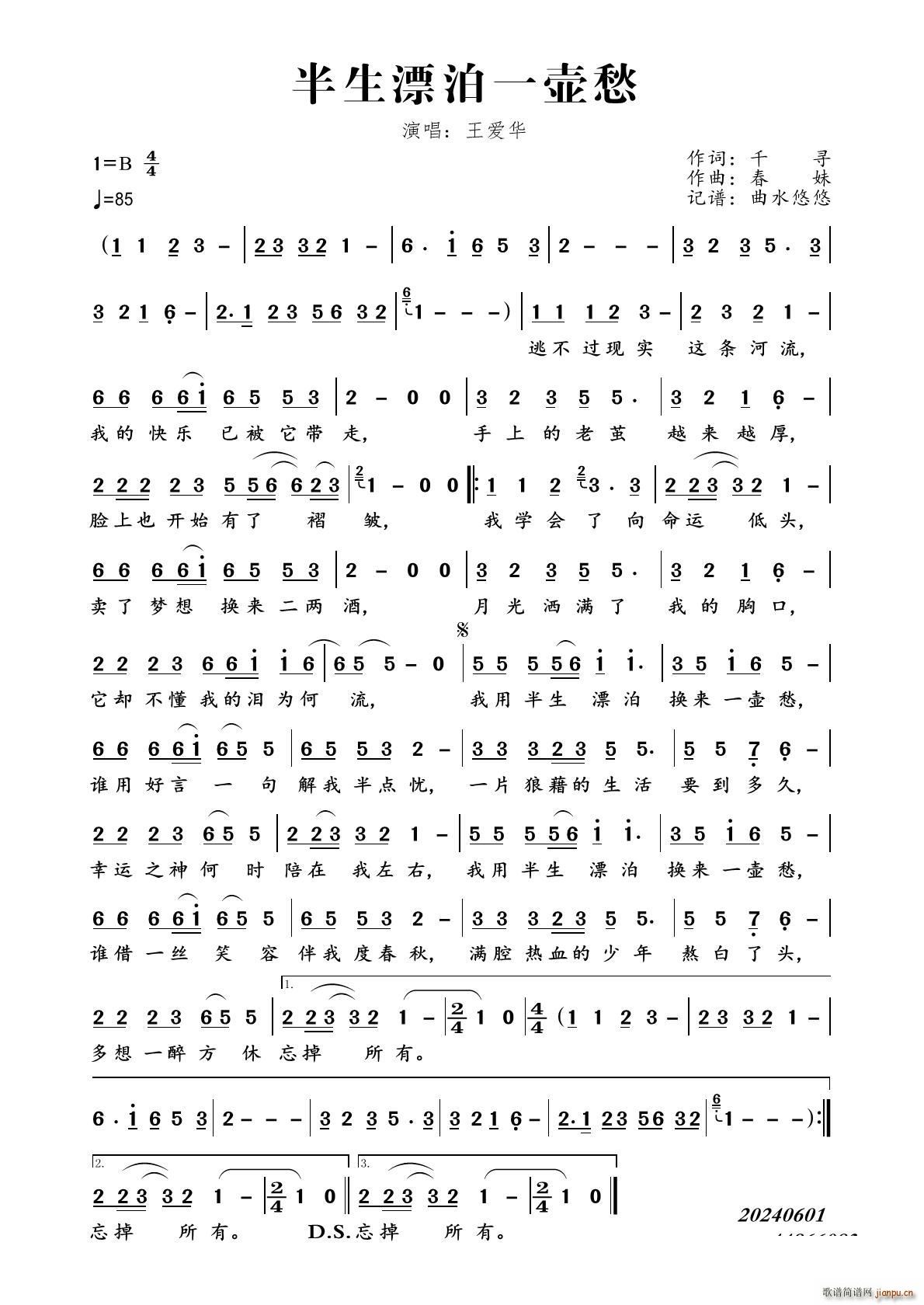 半生漂泊一壶愁