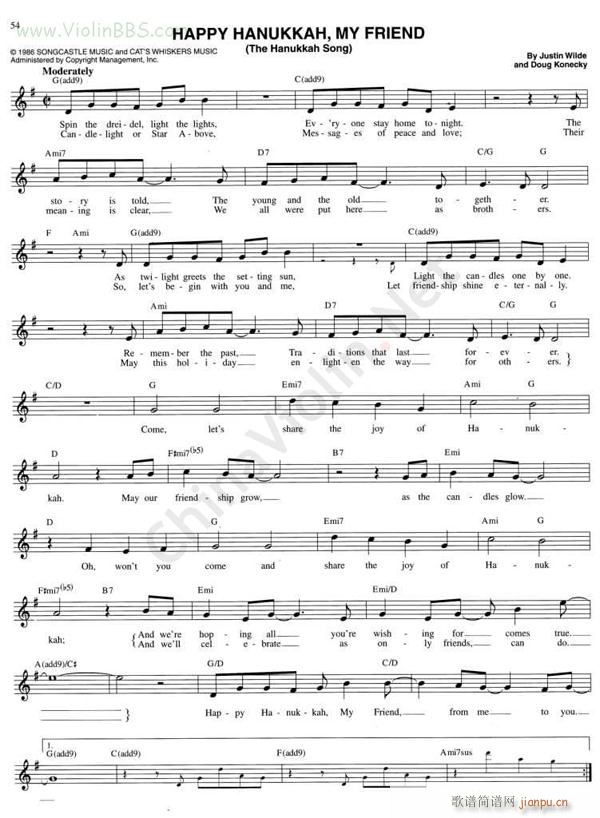 74 HAPPY HANUKKAH MY FRIEND THE HAUKKAH SONG