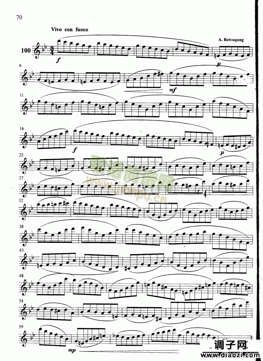 萨克斯管练习曲第100—070页