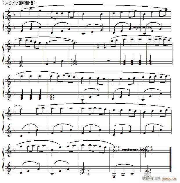 动画片《千与千寻》主题曲（儿童钢琴小曲）