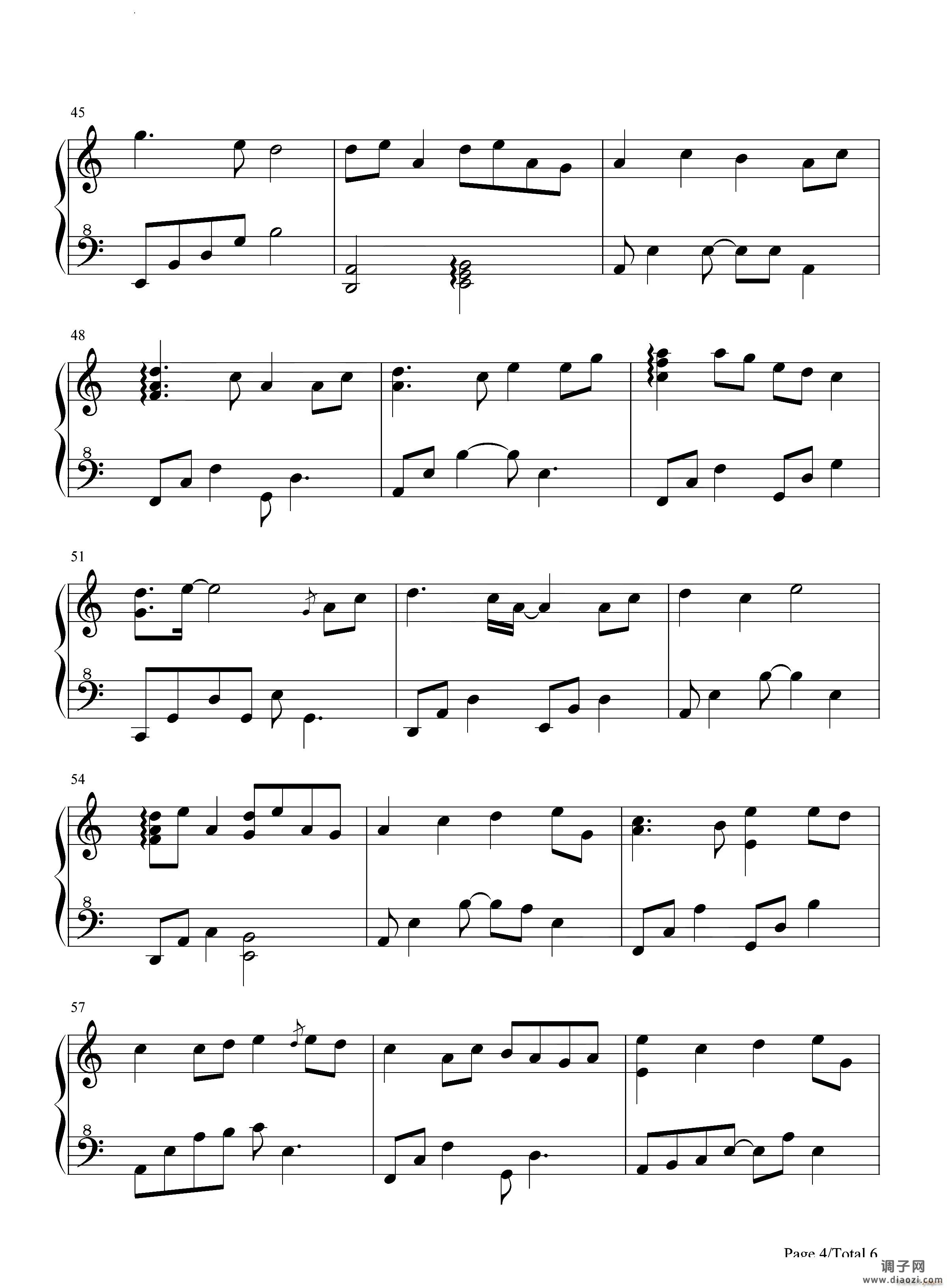 大鱼原神风物之诗琴谱-原琴谱