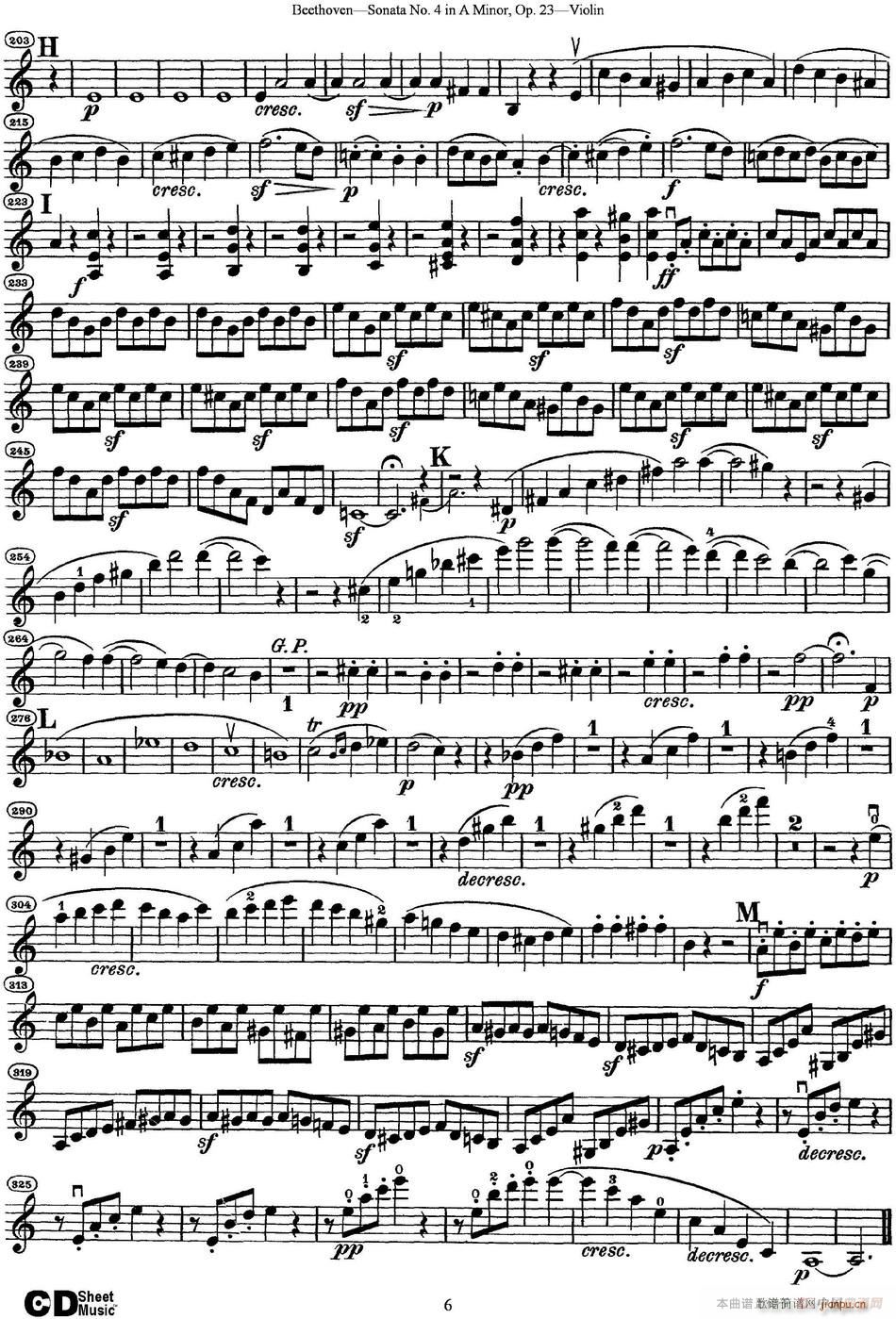 Violin Sonata No 4 in A Minor Op 23