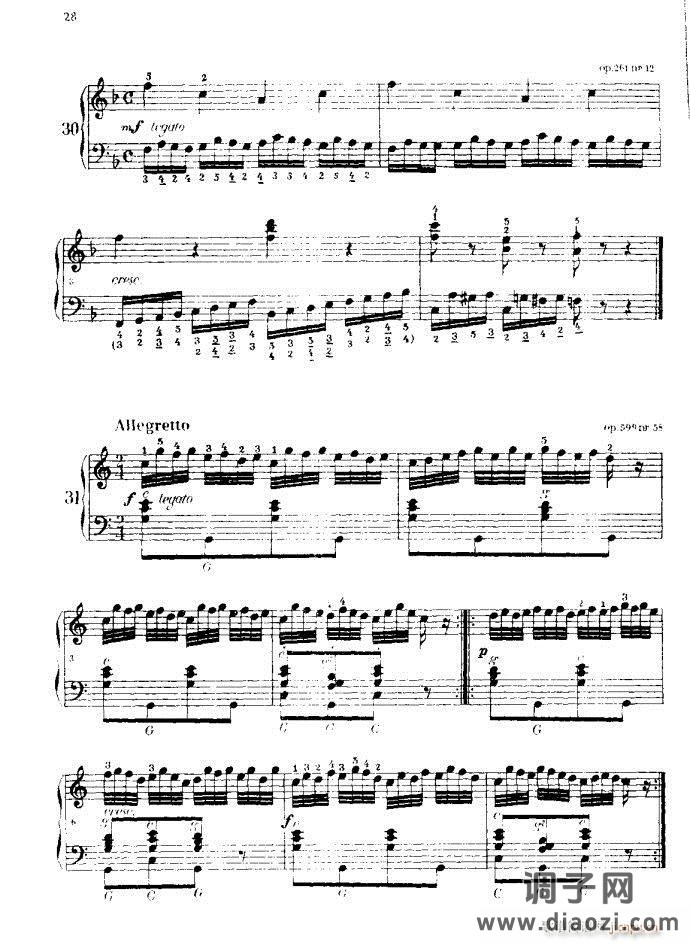 车尔尼手风琴练习曲集