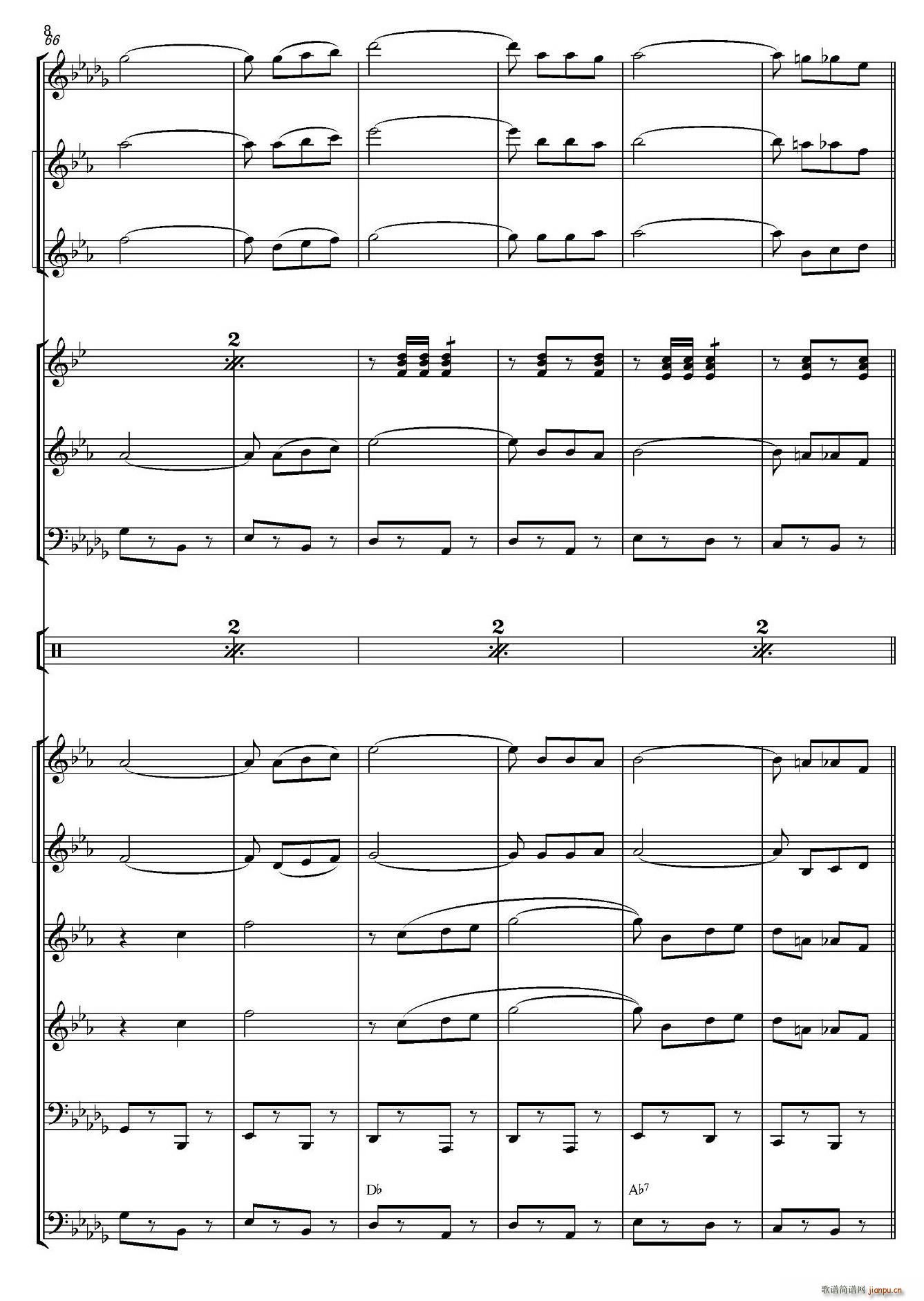 俄罗斯进行曲（marche-834）（合奏、俄罗斯原版谱）