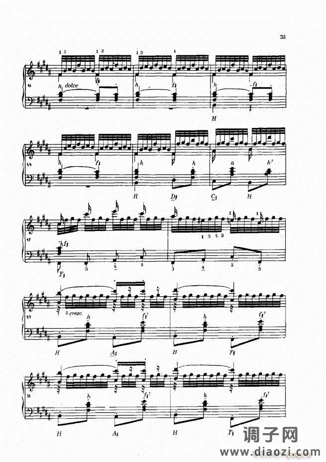 车尔尼手风琴练习曲集 Ⅳ