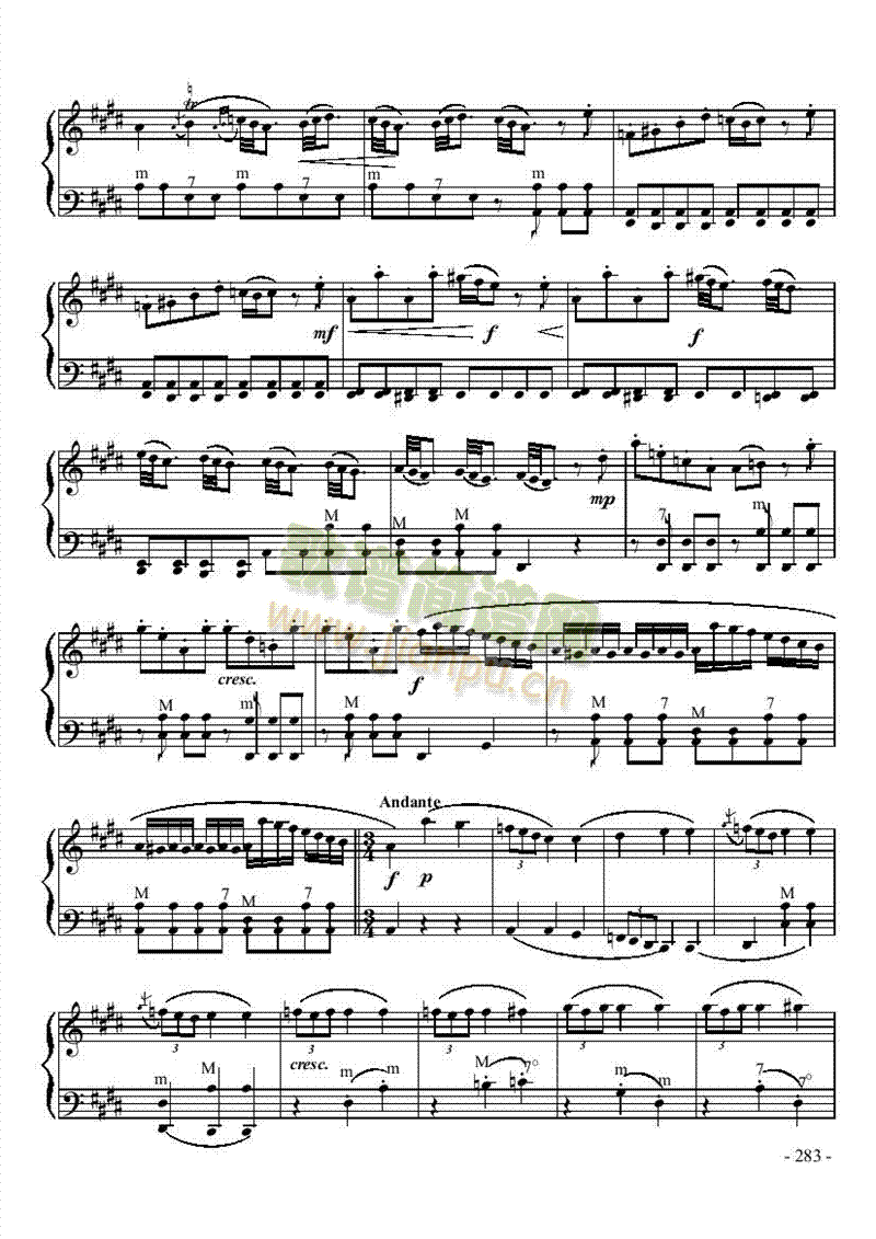 十级古典乐曲《E大调奏鸣曲》 键盘类 手风琴