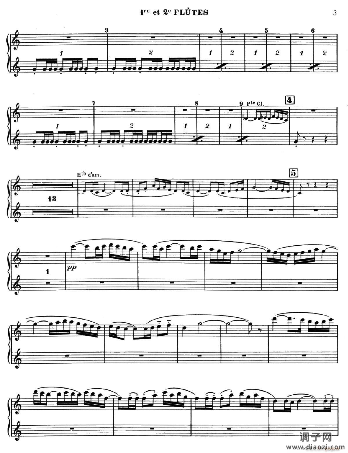 BOLERO（波莱罗）（交响乐长笛分谱）