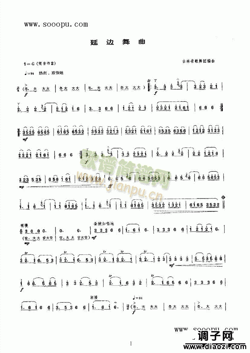 延边舞曲 民乐类 唢呐