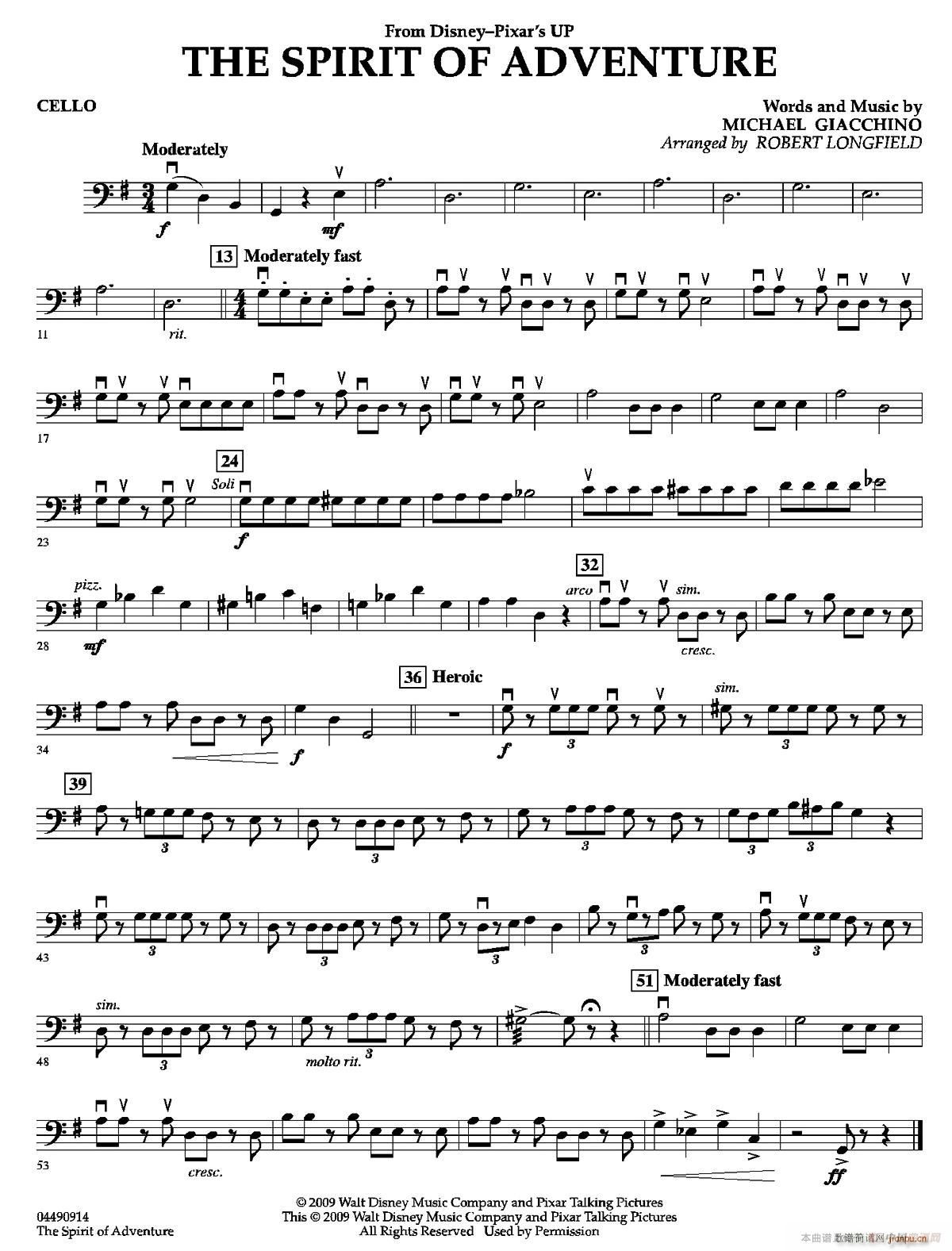 The Spirit of Adventure（交响弦乐团分谱）