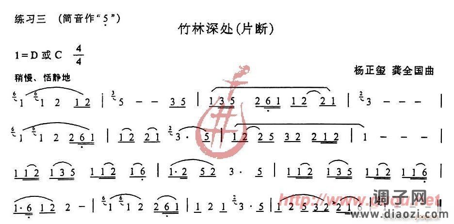 指震音与气震音练习