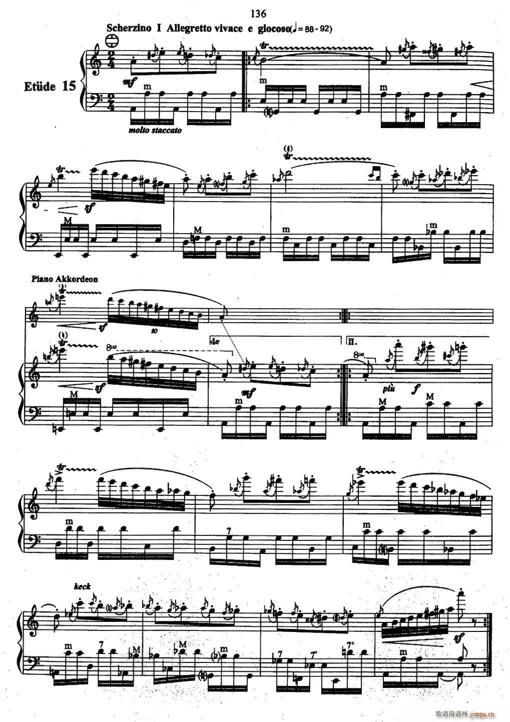 帕格尼尼主题音乐会练习曲（11—15）