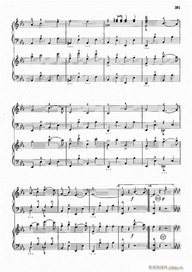 手风琴中外名曲91首301-352