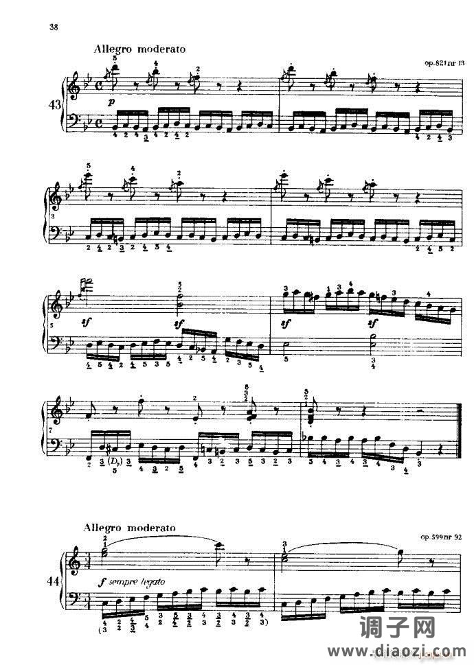 车尔尼手风琴练习曲集