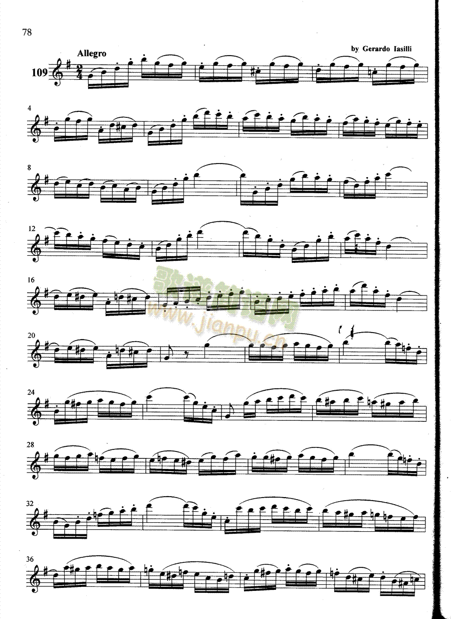 萨克斯管练习曲第100—078页