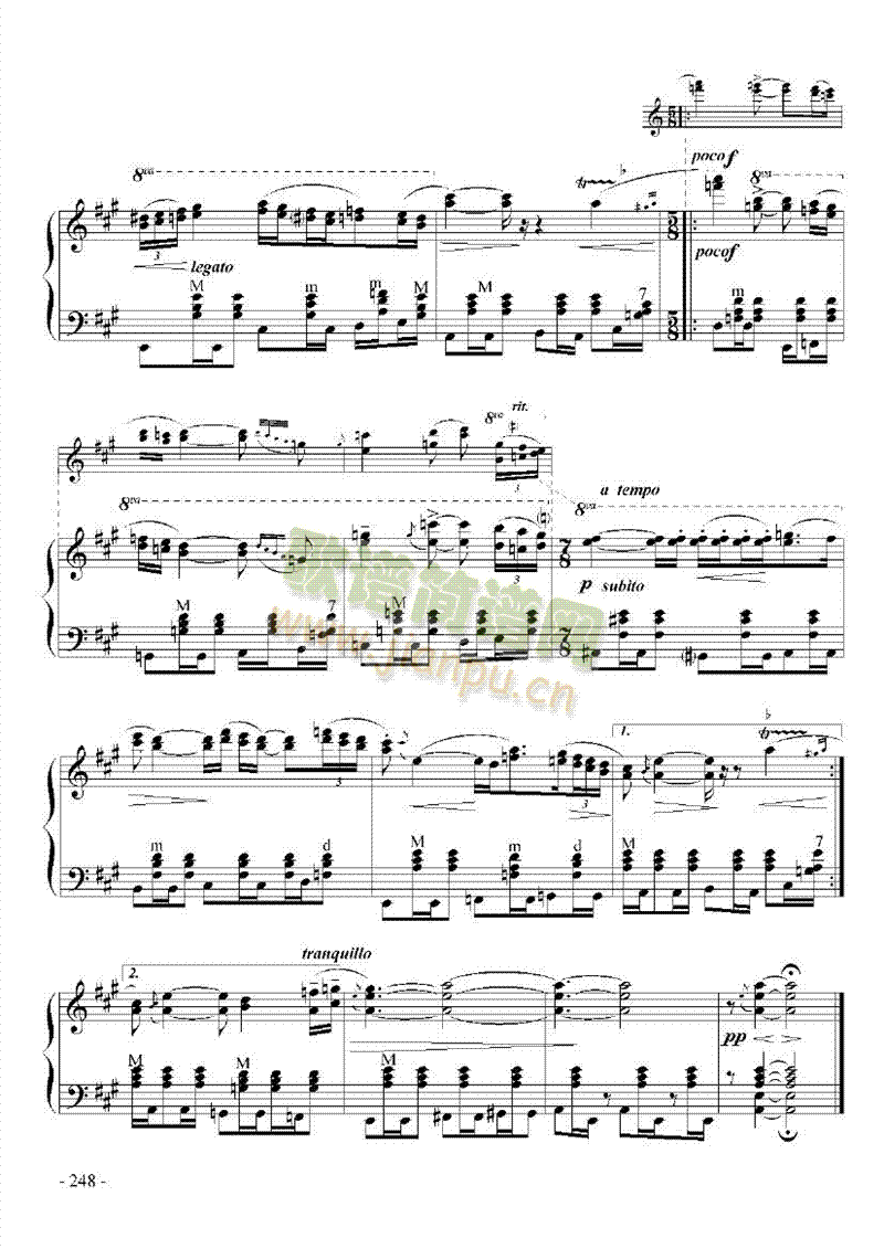 九级乐曲《帕格尼尼主题与变奏》 键盘类 手风琴