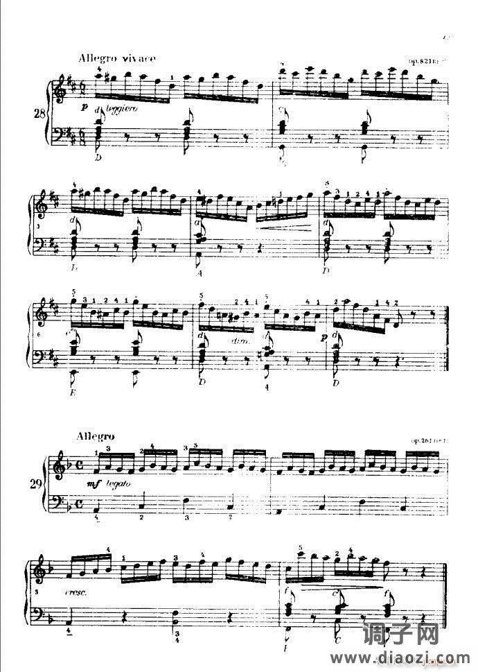 车尔尼手风琴练习曲集