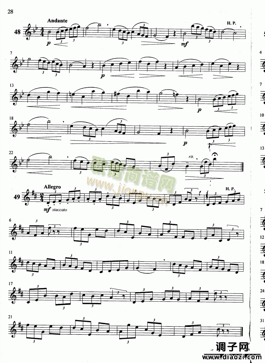 萨克斯管练习曲第100—028页