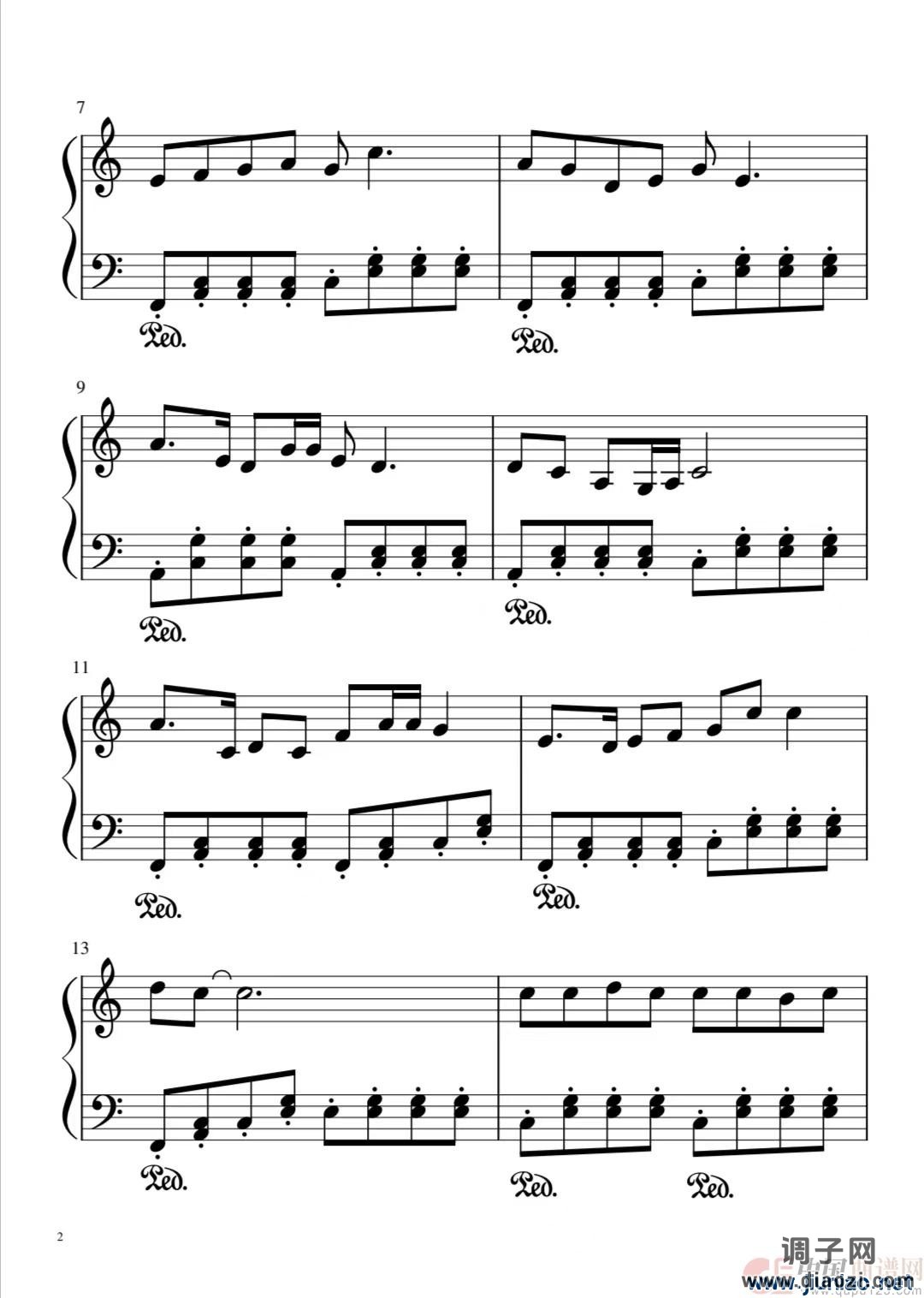 赣鄱住建儿女之歌（钢琴谱）2